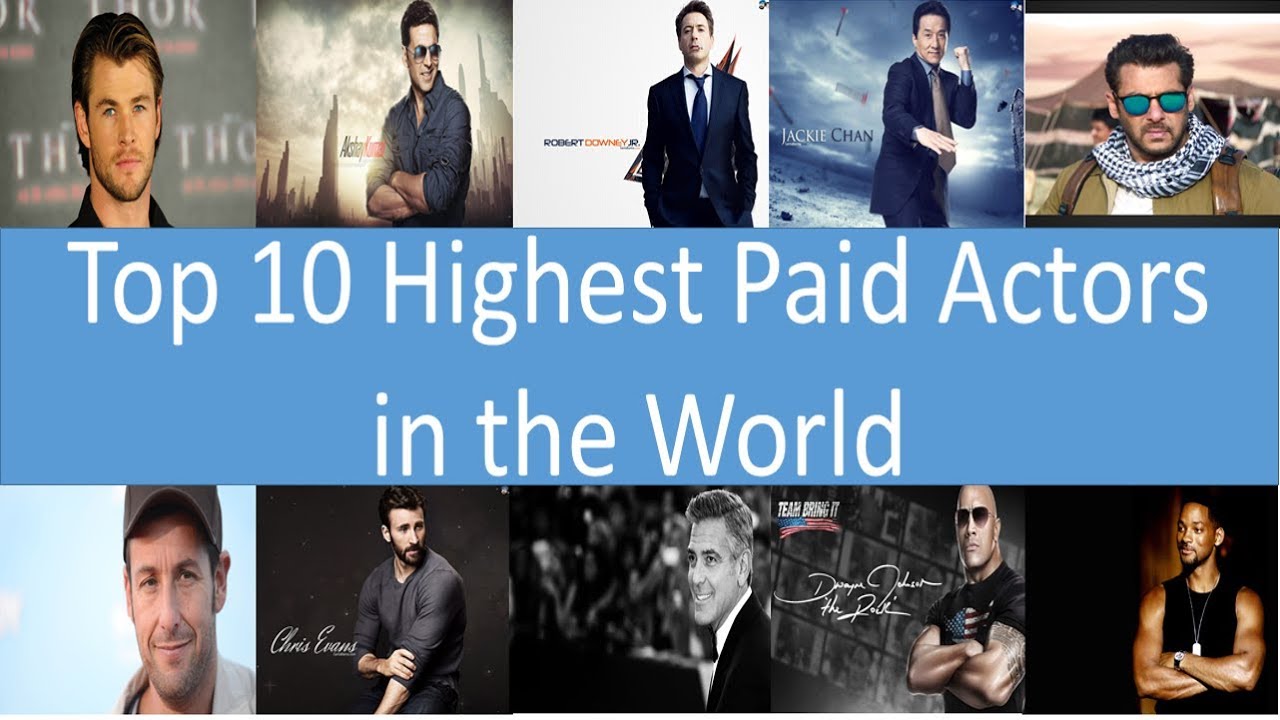 Top 10 Highest-Paid Actors In The World | Top 10 - YouTube