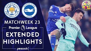 Leicester City v. Brighton | PREMIER LEAGUE HIGHLIGHTS | 1/23/2022 | NBC Sports