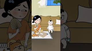 This dad is too stingy, can he turn into a human cub? I didn’t expect it, cute baby, light comedy p