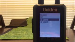 Uniden BCD436HP Backlight Menu Settings