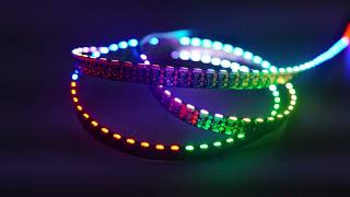 LED Strip Warna Warni DIY Dekorasi Ruangan Addressable RGB Side View 144 Leds/m -  SK68121