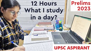 12 Hour study routine (4am  to 10pm) | Daily Life of UPSC aspirant | UPSC 2023 preparation