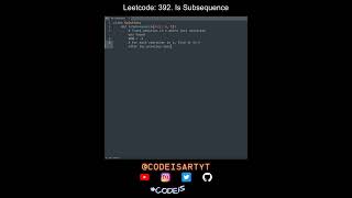 Leetcode 392. Is Subsequence in Python | Python Leetcode | Python Coding Tutorial | Python Code ASMR