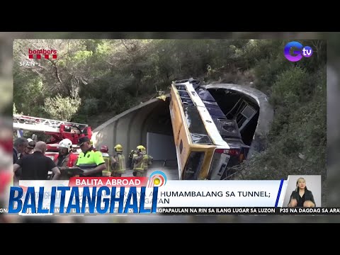 Bus, nadisgrasya at humambalang sa tunnel; Dose-dosena, sugatan Balitanghali