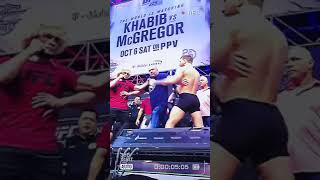 McGregor vs khabib😱🔥 McGregor angry😈 #conormcgregor #khabibnurmagomedov #ufc #mma
