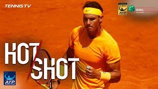 Hot Shot: Nadal Never Gives Up For Backhand Winner