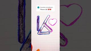 L+K 💕 #shorts #markers #logo #calligraphy #diy #art