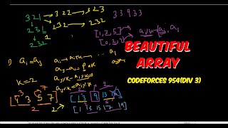 E. Beautiful Array (Codeforces Round 954 (Div. 3) )