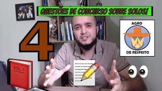 4 questões de concursos sobre solos! Quantas você consegue acertar?!