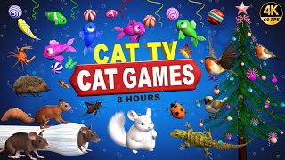 CAT GAMES COMPILATION | ULTIMATE VIDEOS COLLECTION FOR FELINE FRIENDS | CAT TV FOR PETS 😺 4K 8-HOURS