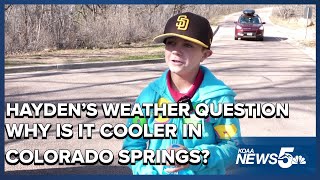 Hayden's Weather Inquiry: Why is it colder in Colorado Springs compared to Pueblo