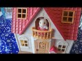 calico critter red roof cozy cottage unboxing 🎄💖