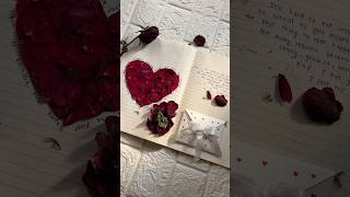 Preserve dried roses in your journal #shorts #rose #journal #diy #ideas #aesthetic #fyp #explore