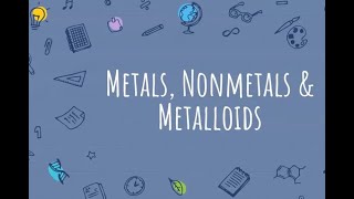 Metals, Nonmetals, Metalloids