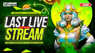 BGMI Live Stream | LAST STREAM OF 2023 | Rush Gameplay | Girl Gamer | Shahi is Live | Shahi Plays