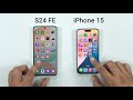 Samsung S24 FE vs iPhone 15 - SPEED TEST