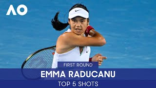 Emma Raducanu | Top 5 Shots (1R) | Australian Open 2022