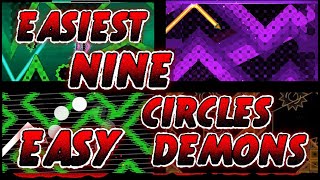 The 5 EASIEST Nine circles EASY DEMONS