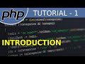 Introduction - #1 PHP Tutorial For Beginners With Examples