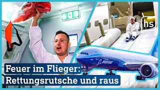 Weltweit einmalig: Notfalltraining bei der Lufthansa (Boeing 777) | hessenschau