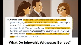 JWs What we believe #14 Conduct DEBUNKED