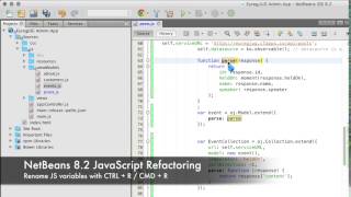 NetBeans 8.2 JavaScript Refactoring
