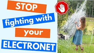 Stop Struggling with your Electronet! 🛑 🐑 (how to make rotational grazing with electronets easy)