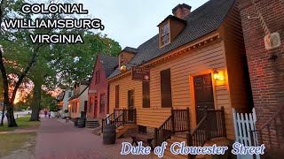 Colonial Williamsburg Walking Tour | Duke of Gloucester Street, Virginia