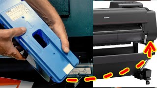 How to replace the maintenance ink cartridge on the Canon imagePROGRAF PRO-4000 printer