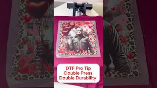 DTF Pro Tip - Always press your DTF Transfer Twice! And it will last the life of the garment #dtf