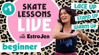 Live Skate Lessons with Estro Jen!!! Learn How to Roller Skate for Beginners