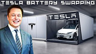 IT HAPPENED! Tesla Car BATTERY SWAPPING Technology Is The Future