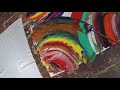 how to paint large abstract art using drag techniques