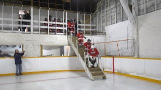 Video of Saskatchewan hockey rink's staircase goes viral | CTV National News