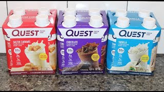 Quest Protein Shake: Salted Caramel, Chocolate \u0026 Vanilla Review