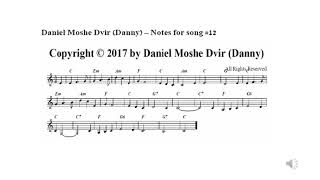 Daniel Moshe Dvir (Danny) - 1st Album- Song 12