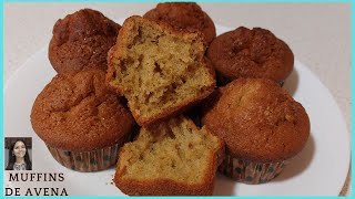 MUFFINS DE AVENA / RECETA FACIL / Cupcakes