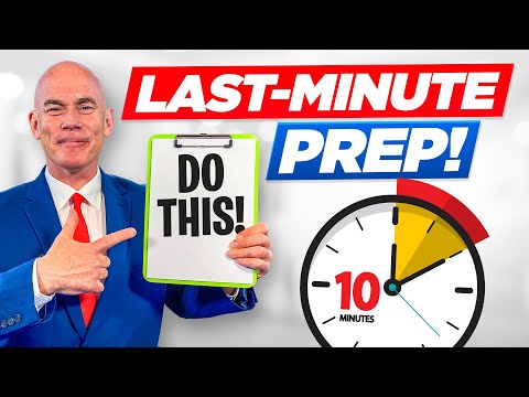 PREP FOR THE LAST MINUTE INTERVIEW! (How to prepare for an interview in less than 10 minutes!)