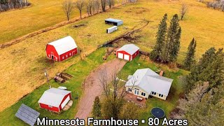 Minnesota Farmhouse For Sale | $525k | Minnesota Land For Sale | Hobby Farms | Barn | Livestocks