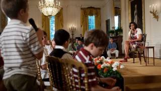 First Lady Michelle Obama at Take Your Child to Work Day