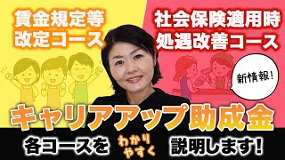 【キャリアアップ助成金】新情報のコースを説明します