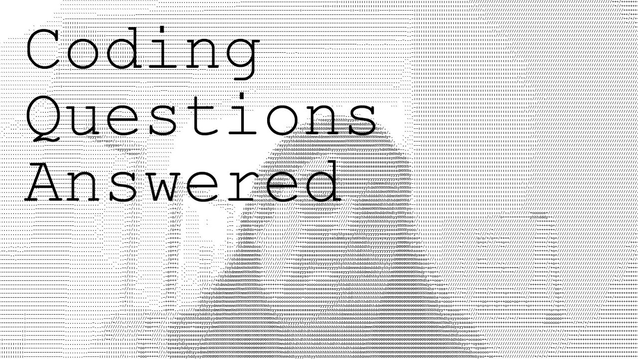 Coding Questions Answered Youtube