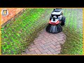 It Scrubs MOSS CRYSTAL CLEAN ! - Satisfying Street Sweeper & Driveway Cleaning Machines