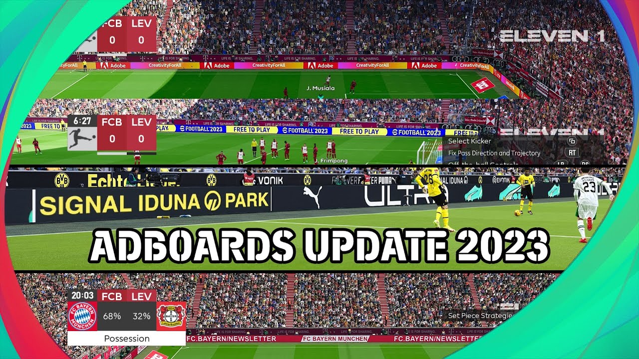 PES2021 Adboards Update Season 2023 NEW Animated Adboards PES21 ...