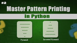 Python Pyramid & Inverted Pyramid Pattern Program | Step-by-Step Tutorial