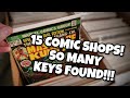 15 Comic Book Shops! // SO MANY KEYS FOUND!!!