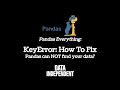 KeyError Pandas: How To Fix