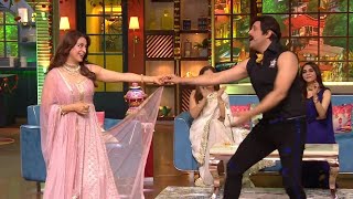 Juhi Chawla & Jackie Shroff (नकली ) Dance On " Mere Mehboob Mere Sanam " Song in Kapil Sharma show