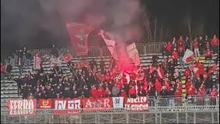 Tifo del Perugia in trasferta a Rimini 2024-25.