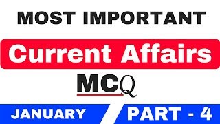 Current Affairs January Most Important MCQ in Hindi  for IBPS PO, IBPS Clerk, SSC CGL,  CHSL Part 4